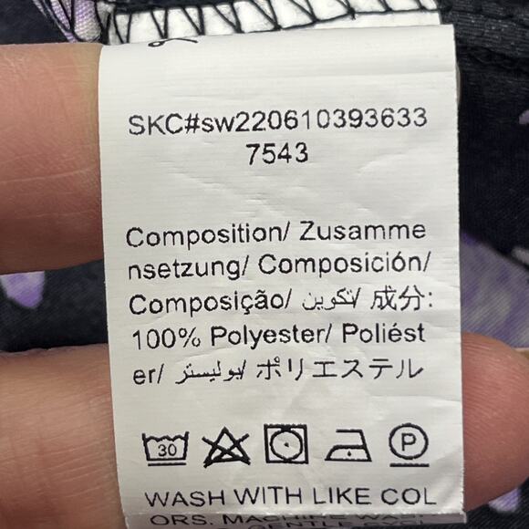 Y2K Milkmaid Babydoll Midi Dress Women's Large Black Floral Whimsigoth Fairy - Picture 8 of 14